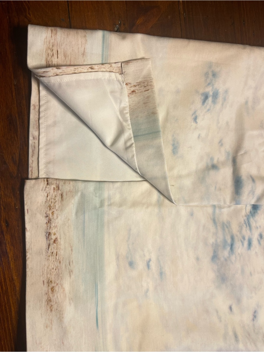 Lord & Taylor | Palm Tree Beach Scene Pencil Skirt in Blue and Cream - Picture 10 of 10